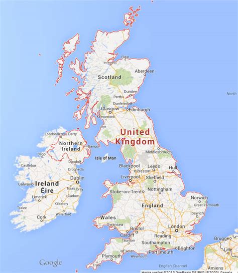 england map google